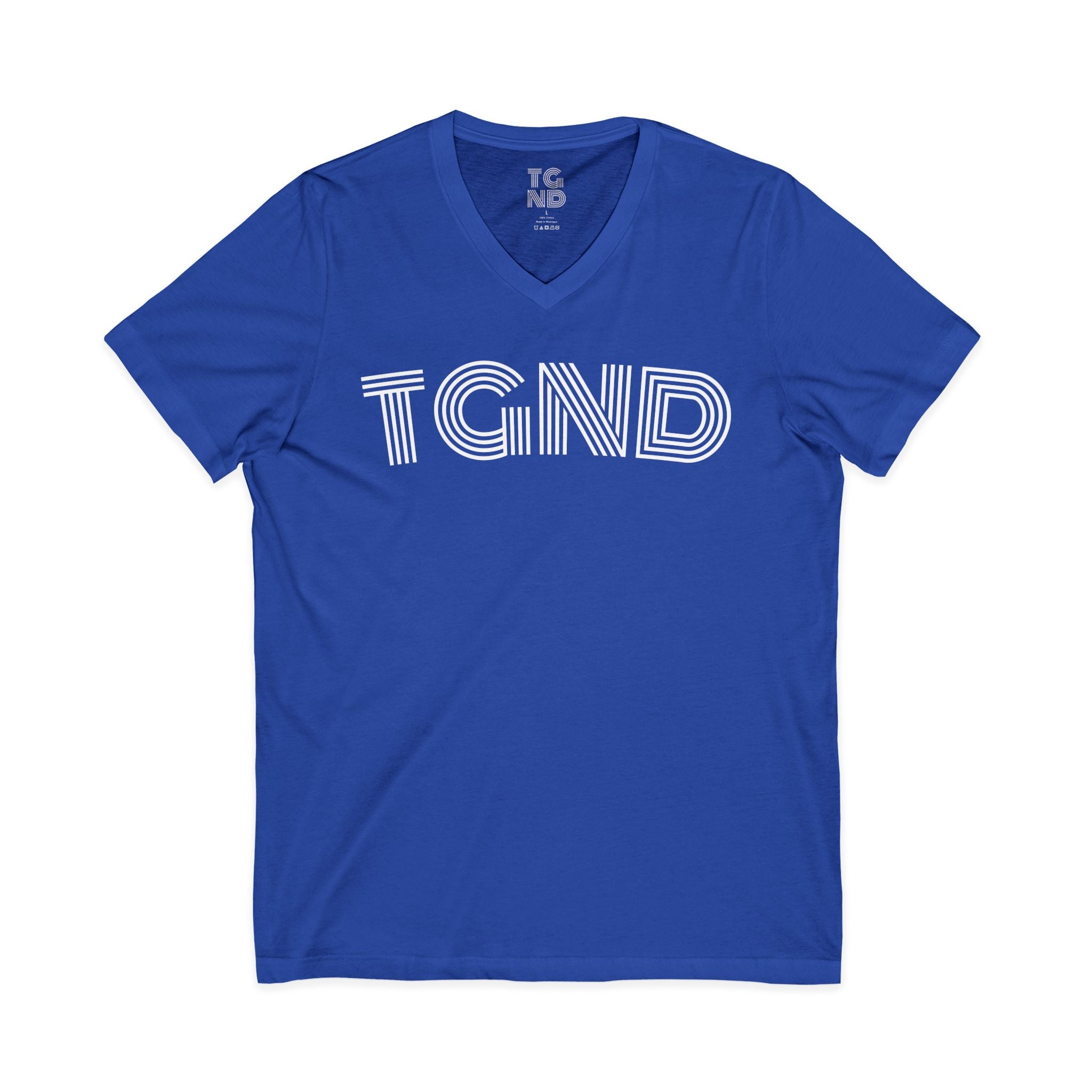Unisex Jersey Short Sleeve V-Neck Tee