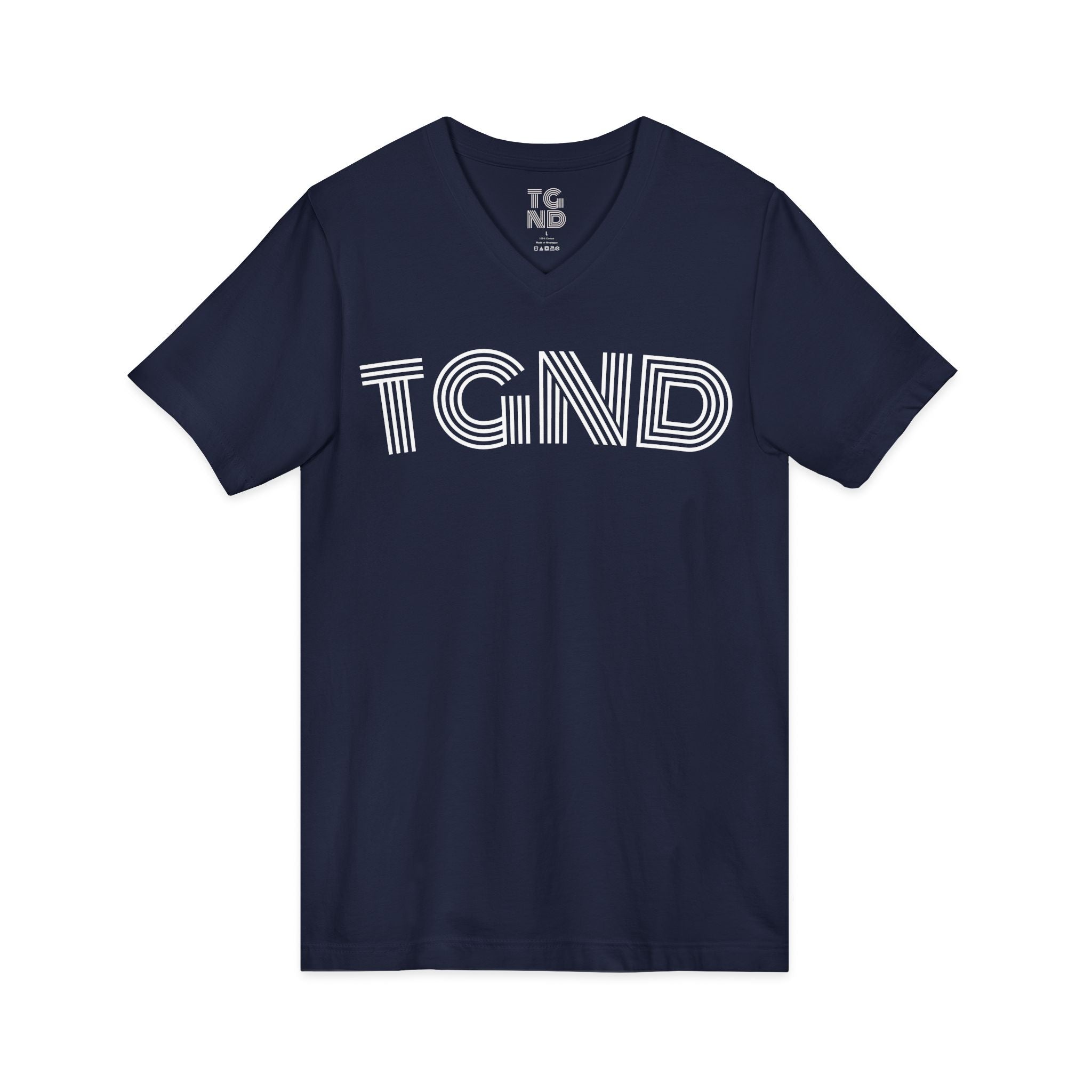 Unisex Jersey Short Sleeve V-Neck Tee