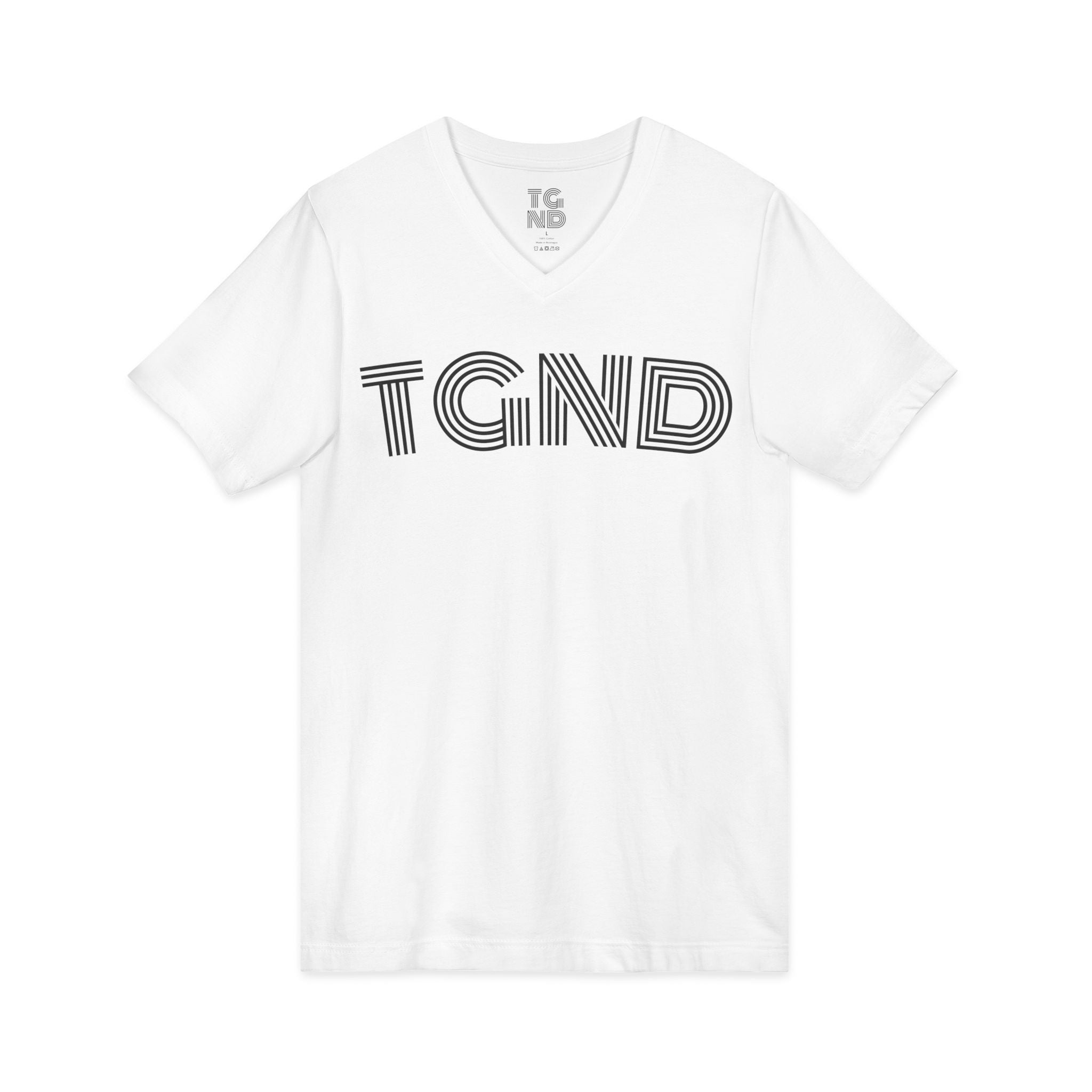 Unisex Jersey Short Sleeve V-Neck Tee