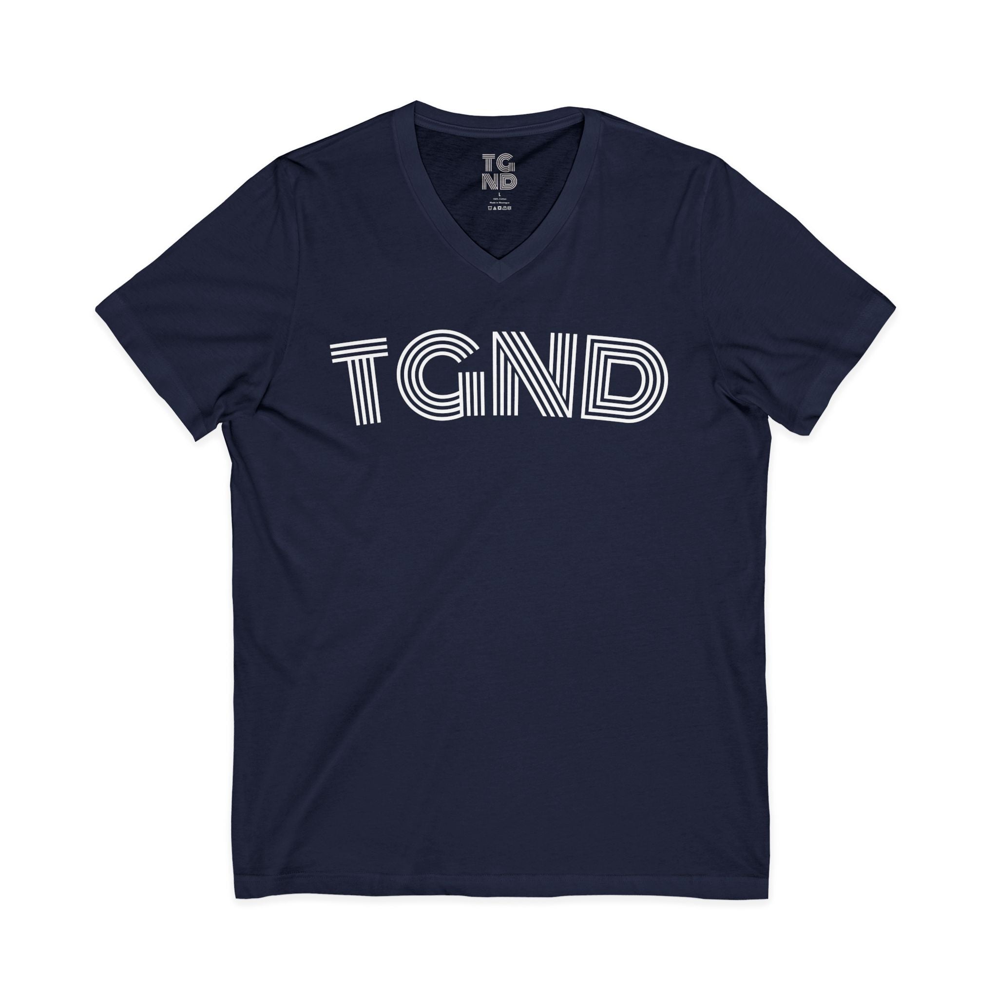 Unisex Jersey Short Sleeve V-Neck Tee