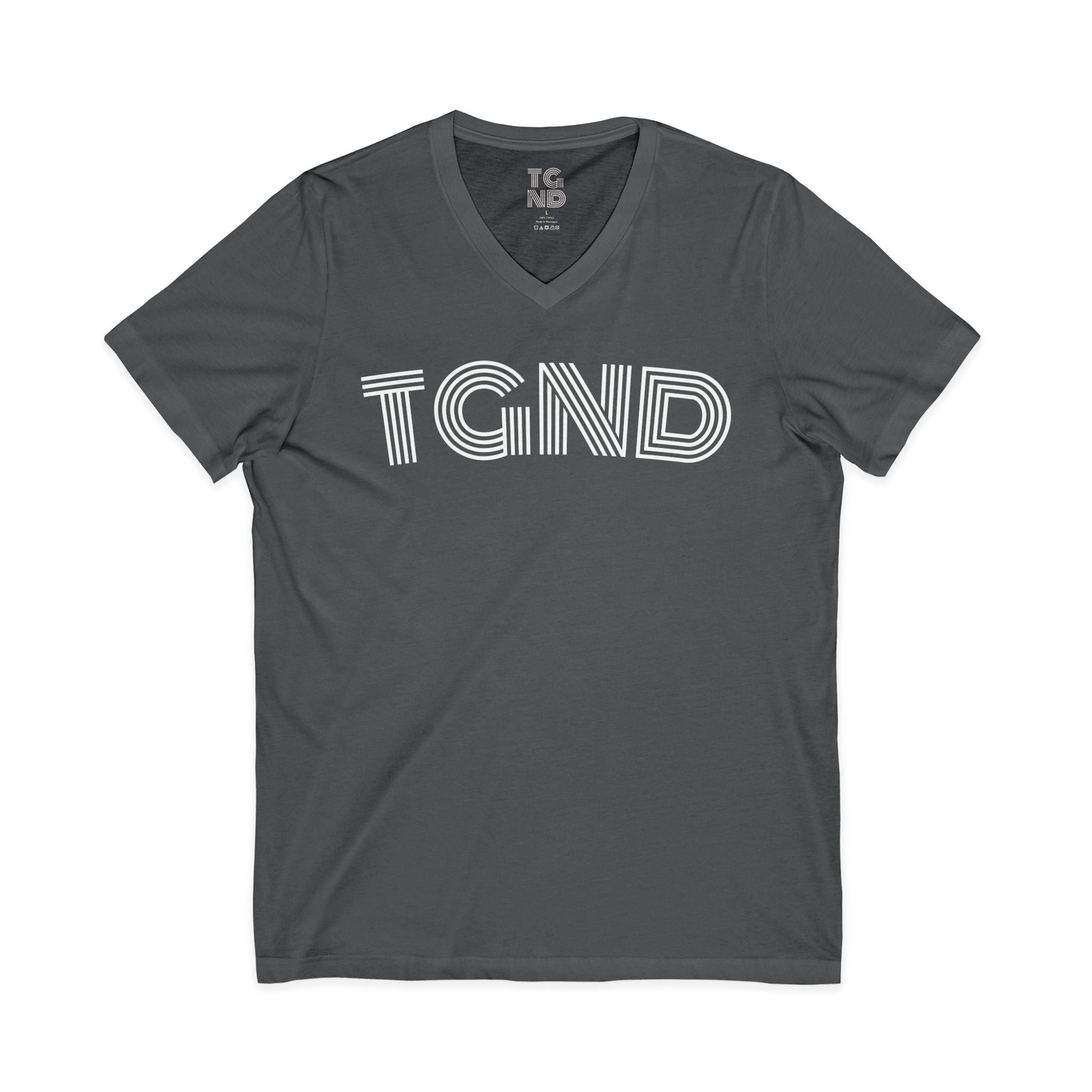 Unisex Jersey Short Sleeve V-Neck Tee
