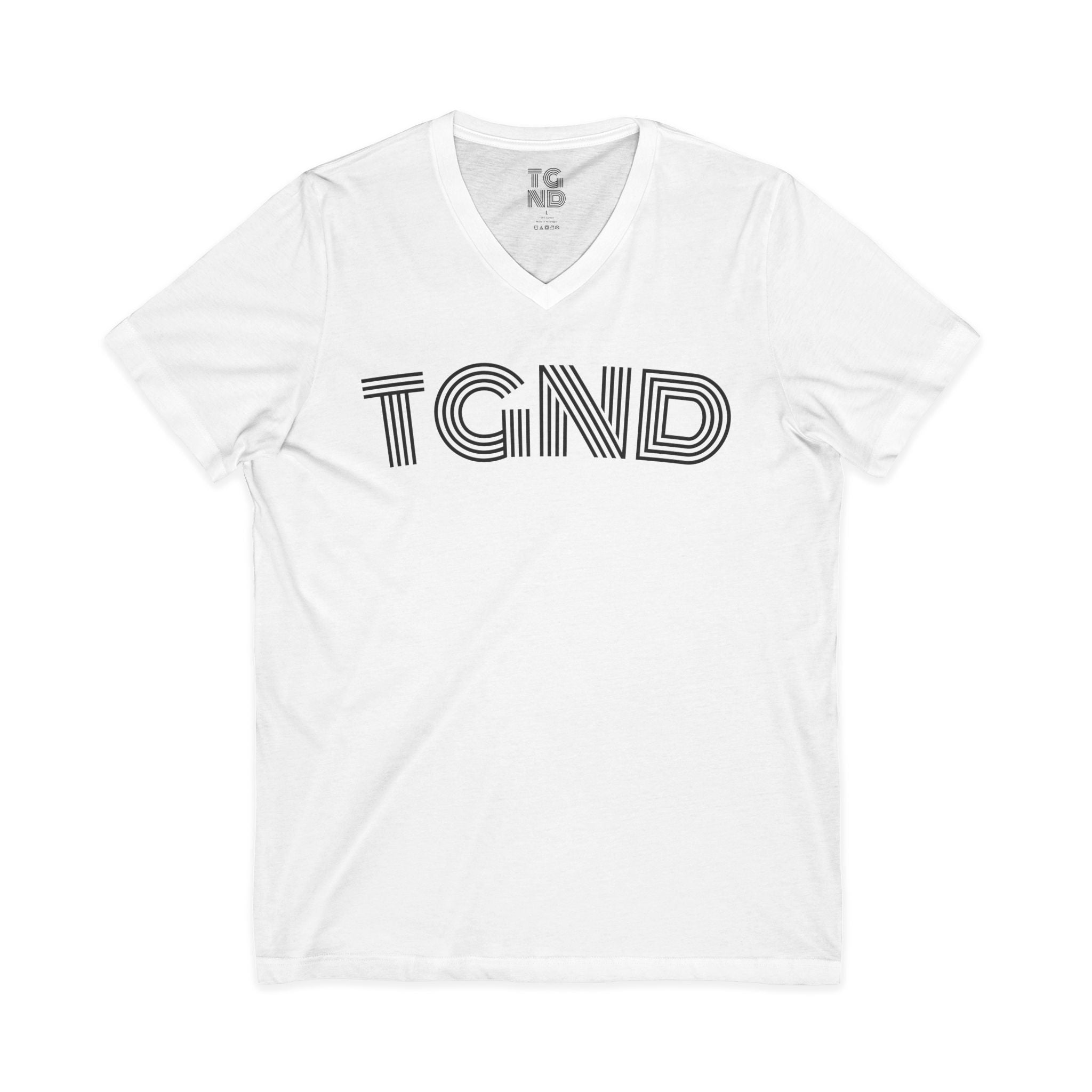 Unisex Jersey Short Sleeve V-Neck Tee