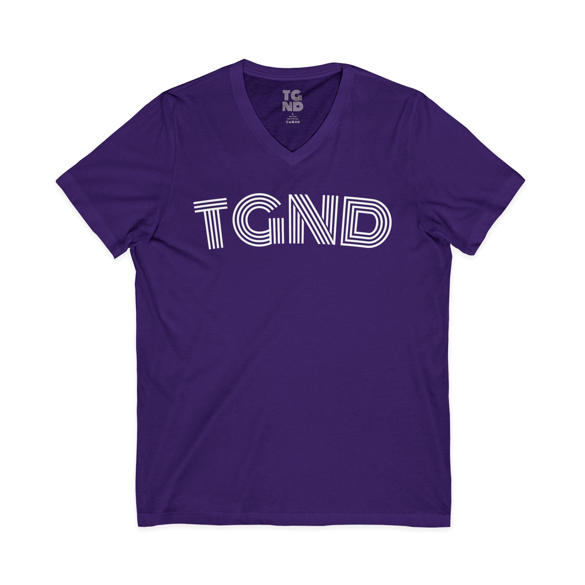 Unisex Jersey Short Sleeve V-Neck Tee