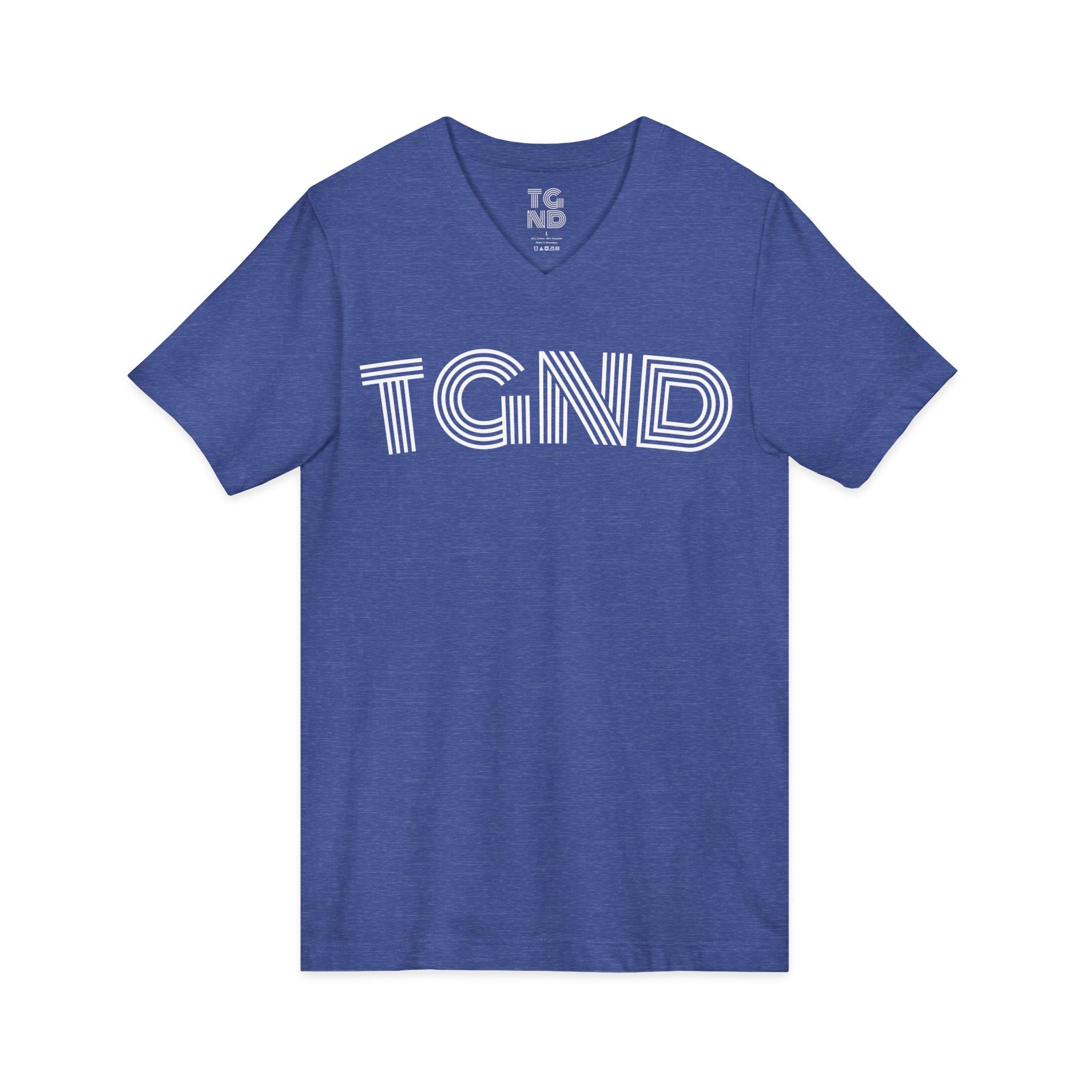 Unisex Jersey Short Sleeve V-Neck Tee