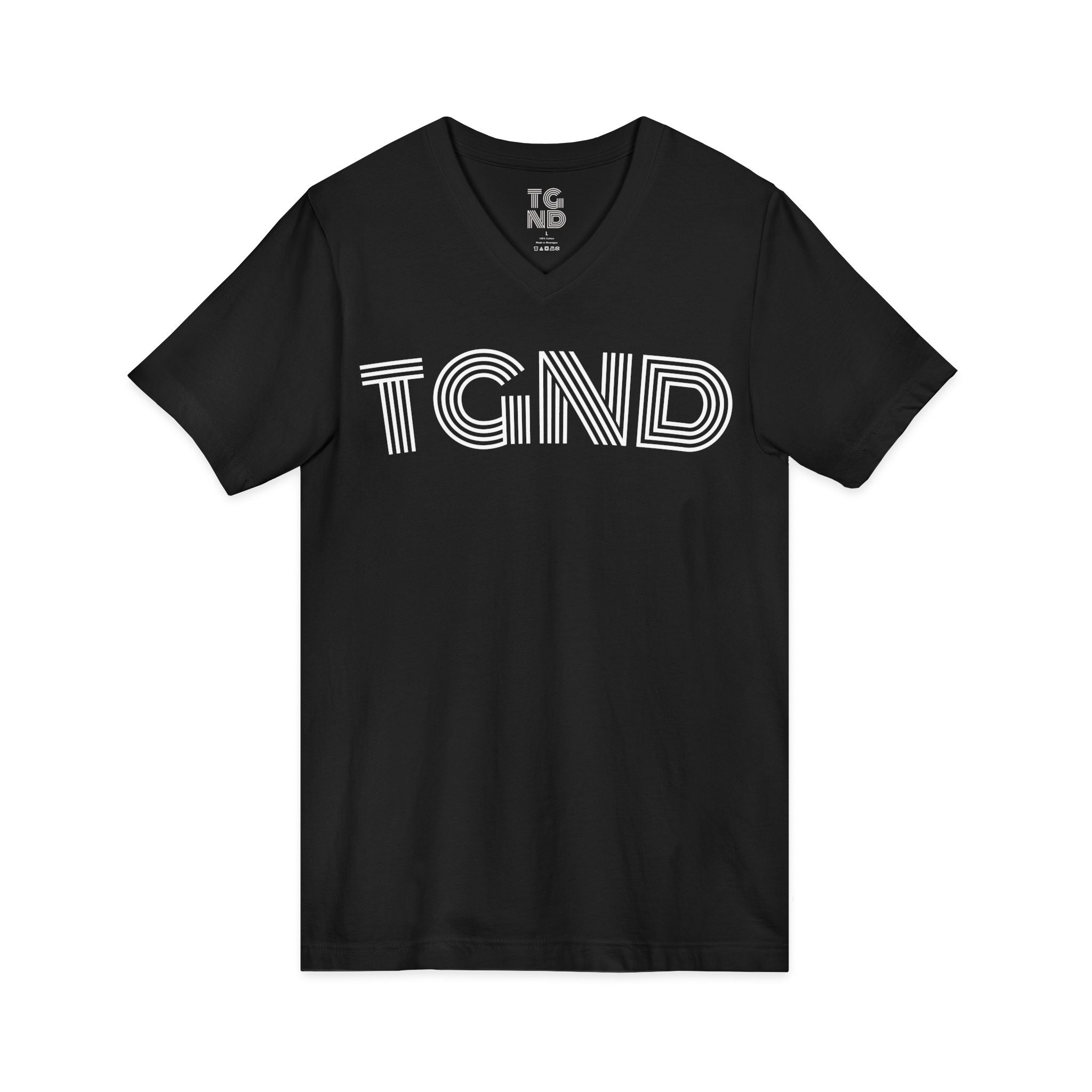 Unisex Jersey Short Sleeve V-Neck Tee