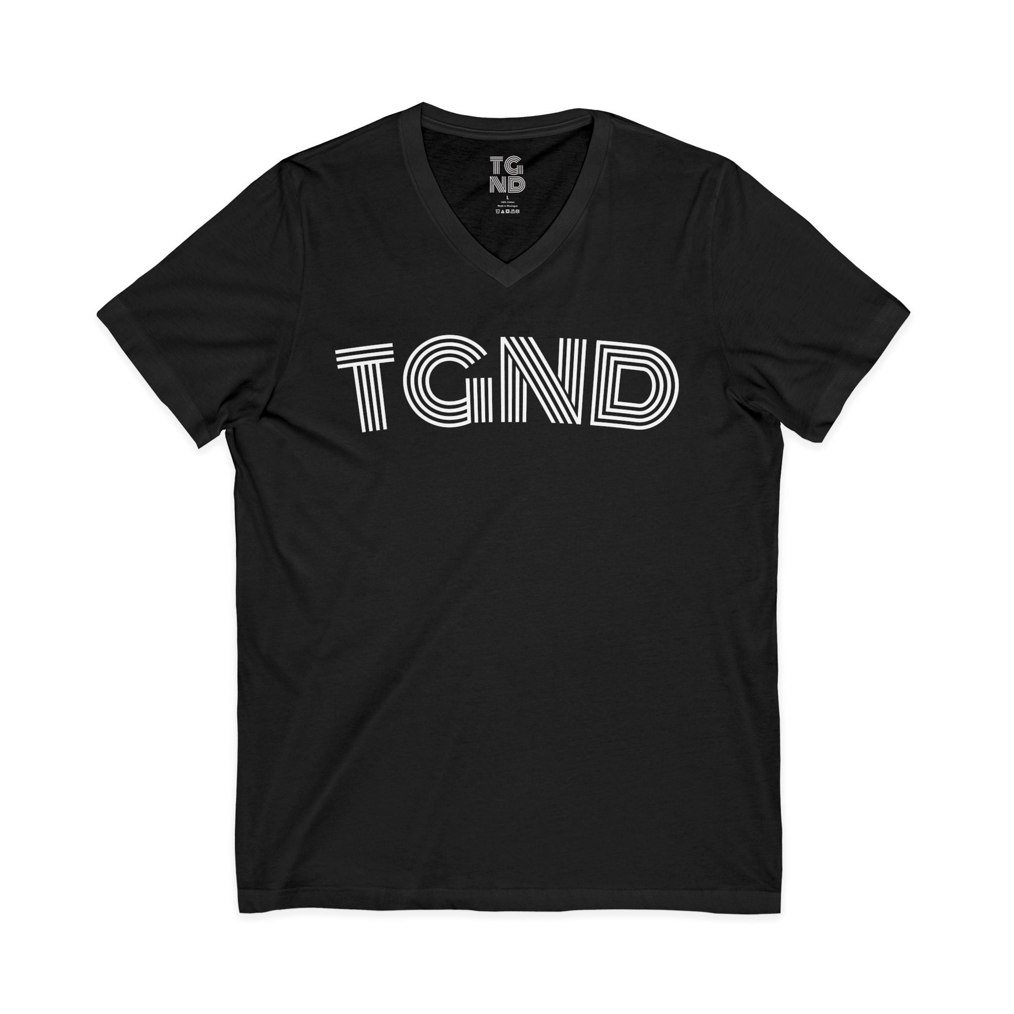 Unisex Jersey Short Sleeve V-Neck Tee