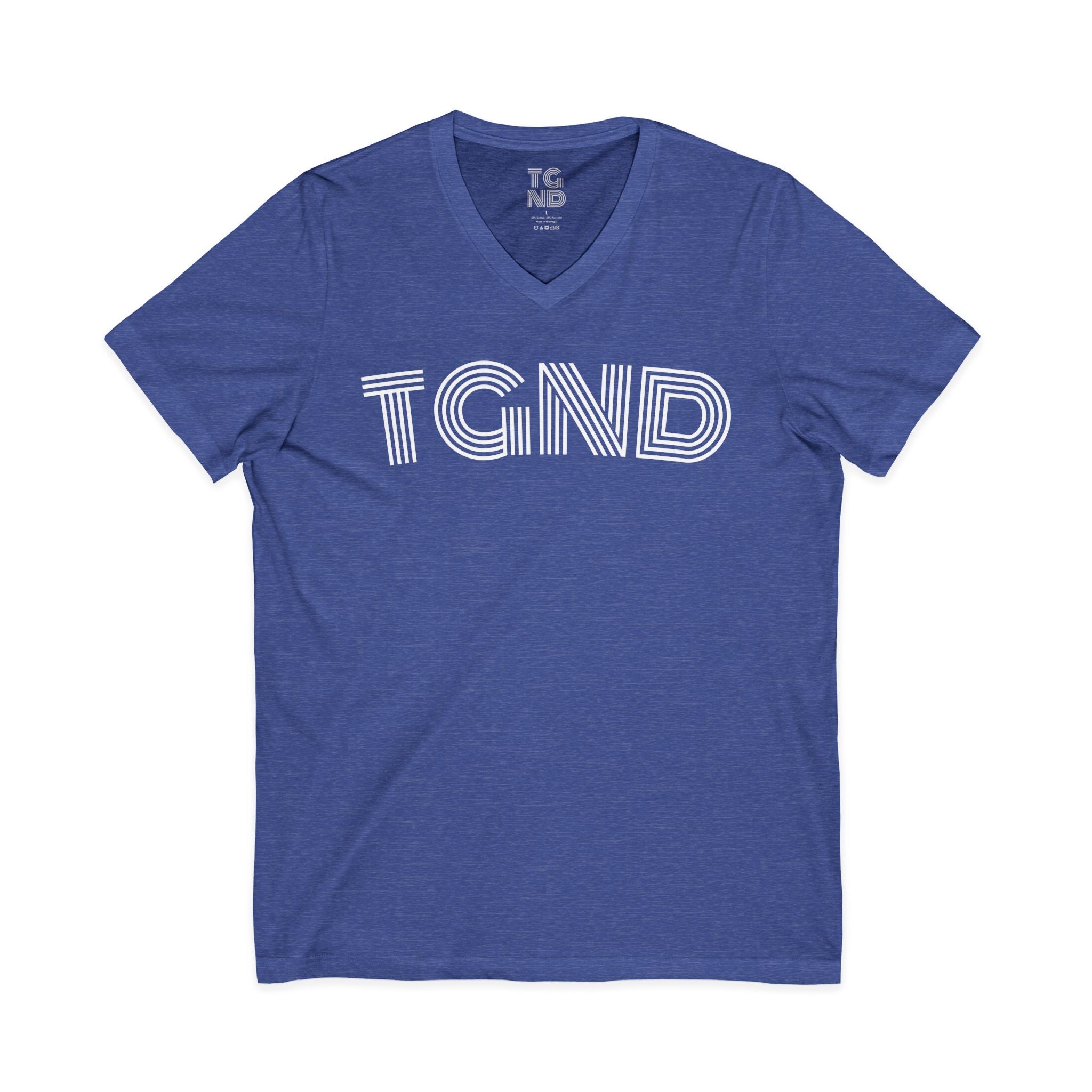 Unisex Jersey Short Sleeve V-Neck Tee