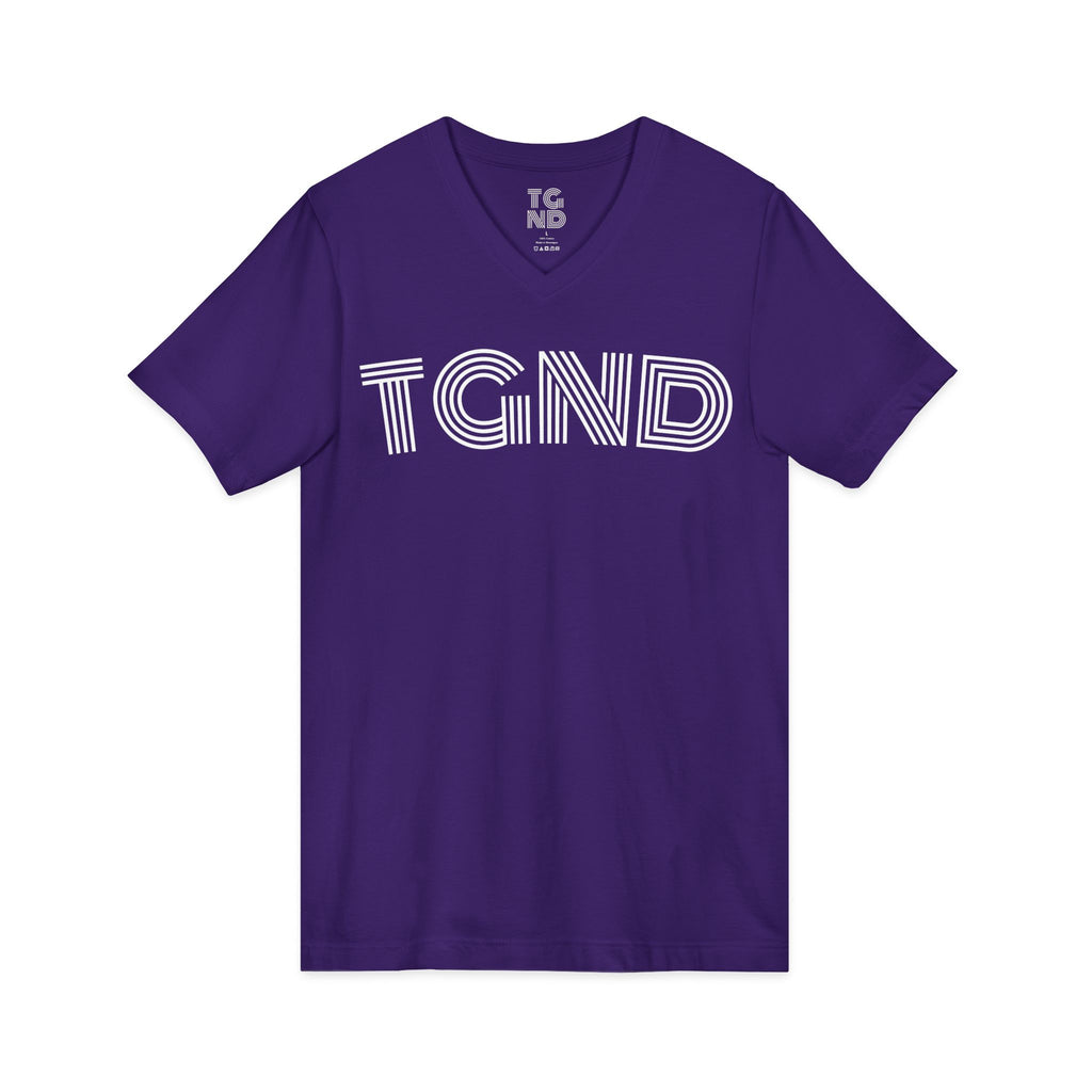 Unisex Jersey Short Sleeve V-Neck Tee