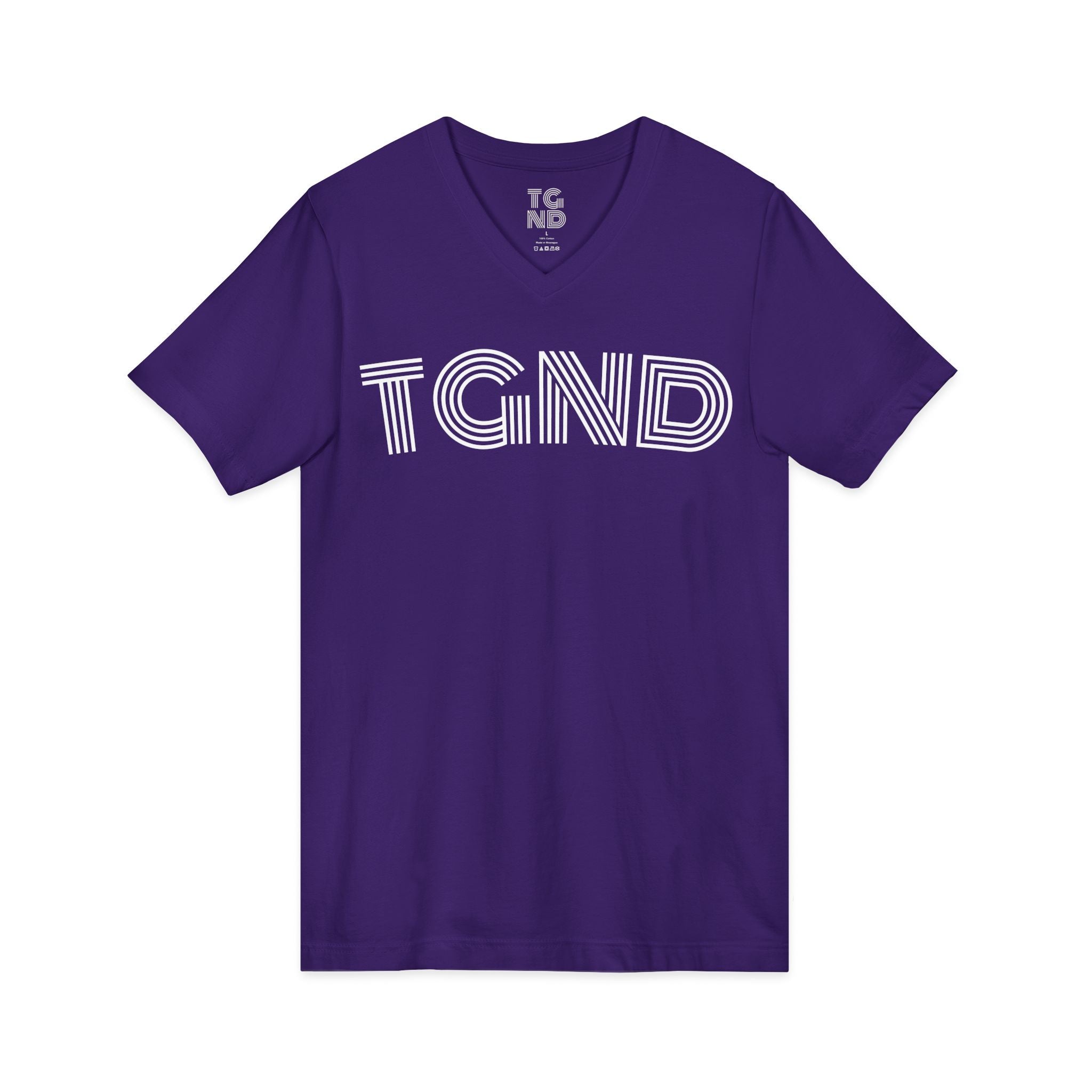 Unisex Jersey Short Sleeve V-Neck Tee
