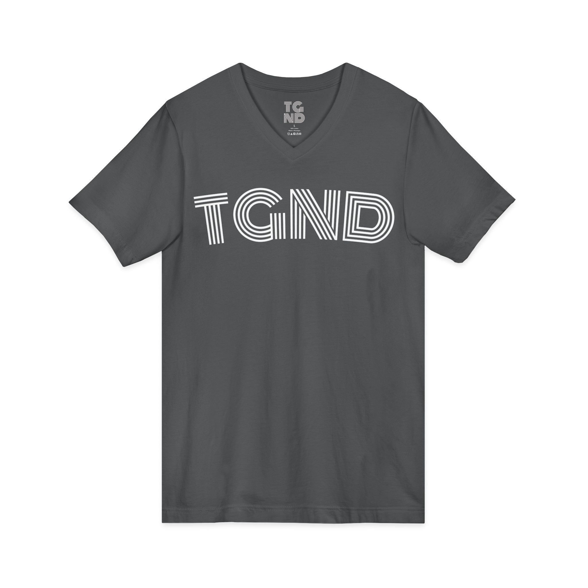 Unisex Jersey Short Sleeve V-Neck Tee