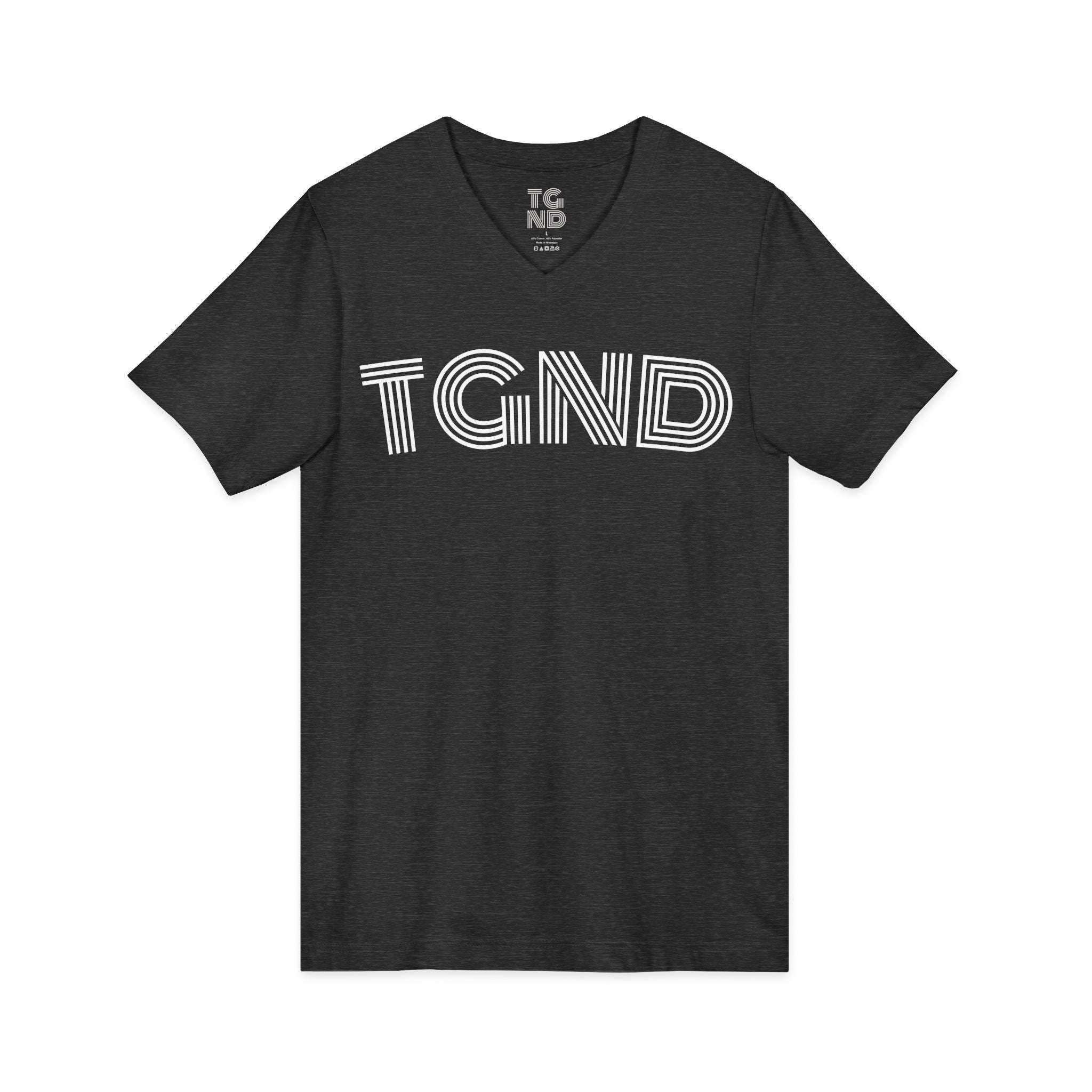 Unisex Jersey Short Sleeve V-Neck Tee