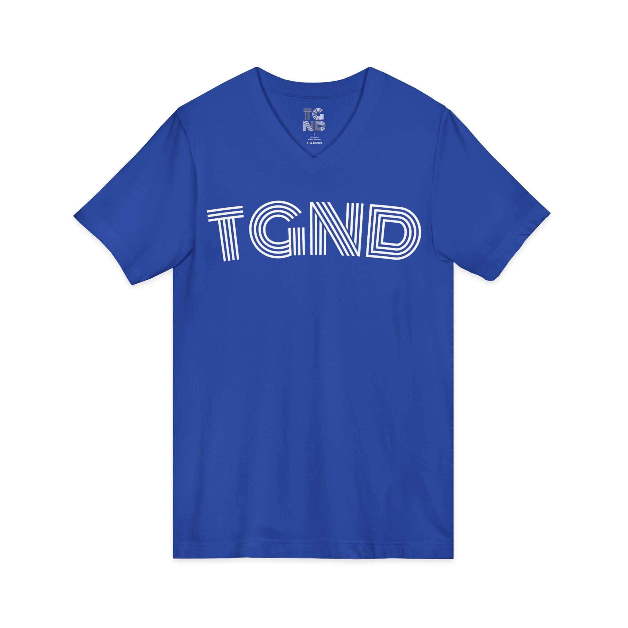 Unisex Jersey Short Sleeve V-Neck Tee